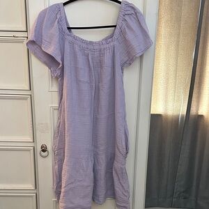GAP Light Purple Smocked Top